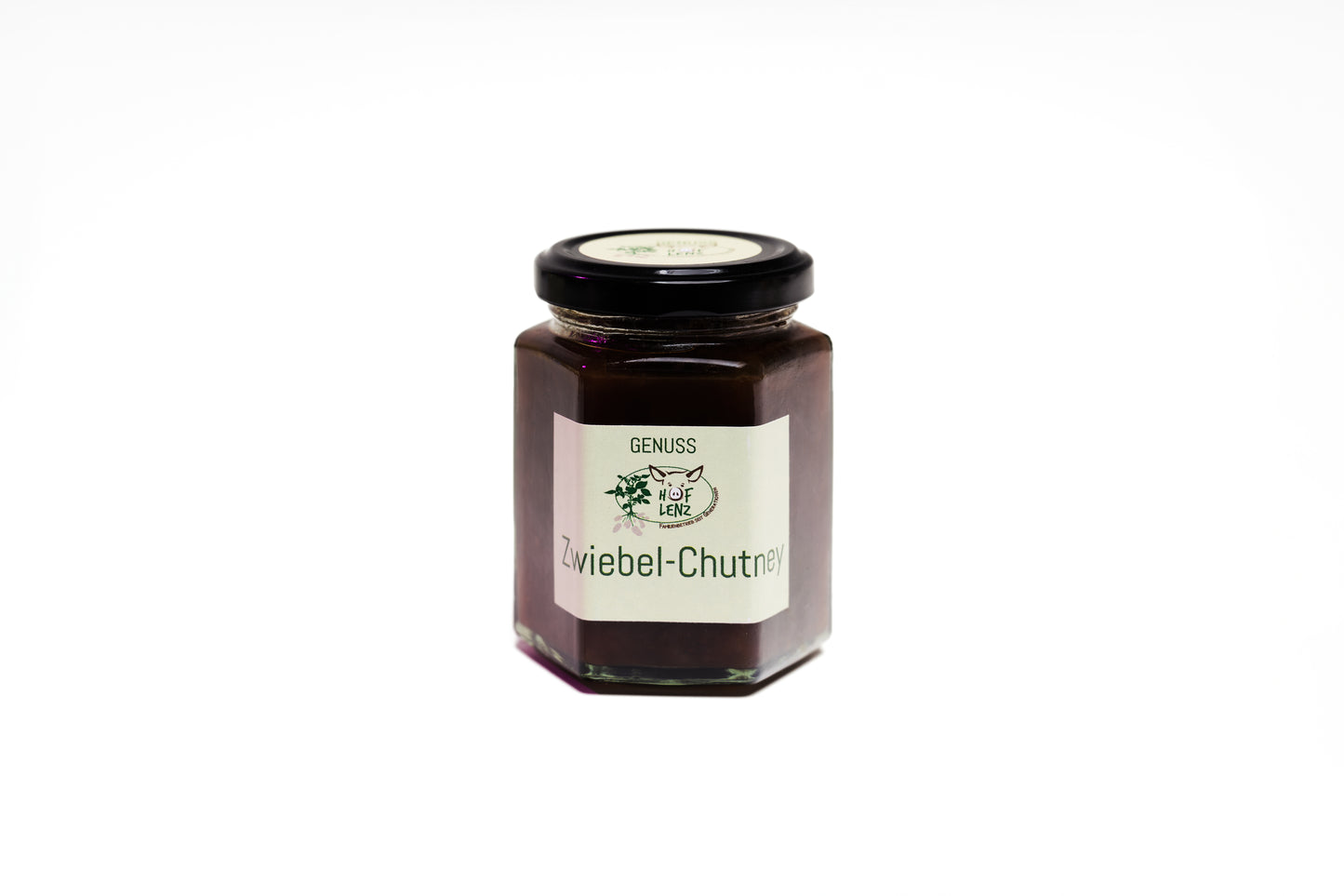Zwiebel-Chutney im Glas vom Hof Lenz – handgemacht, herzhaft-würzig, ideal zu Käse, Fleisch oder als Dip zu Kartoffeln