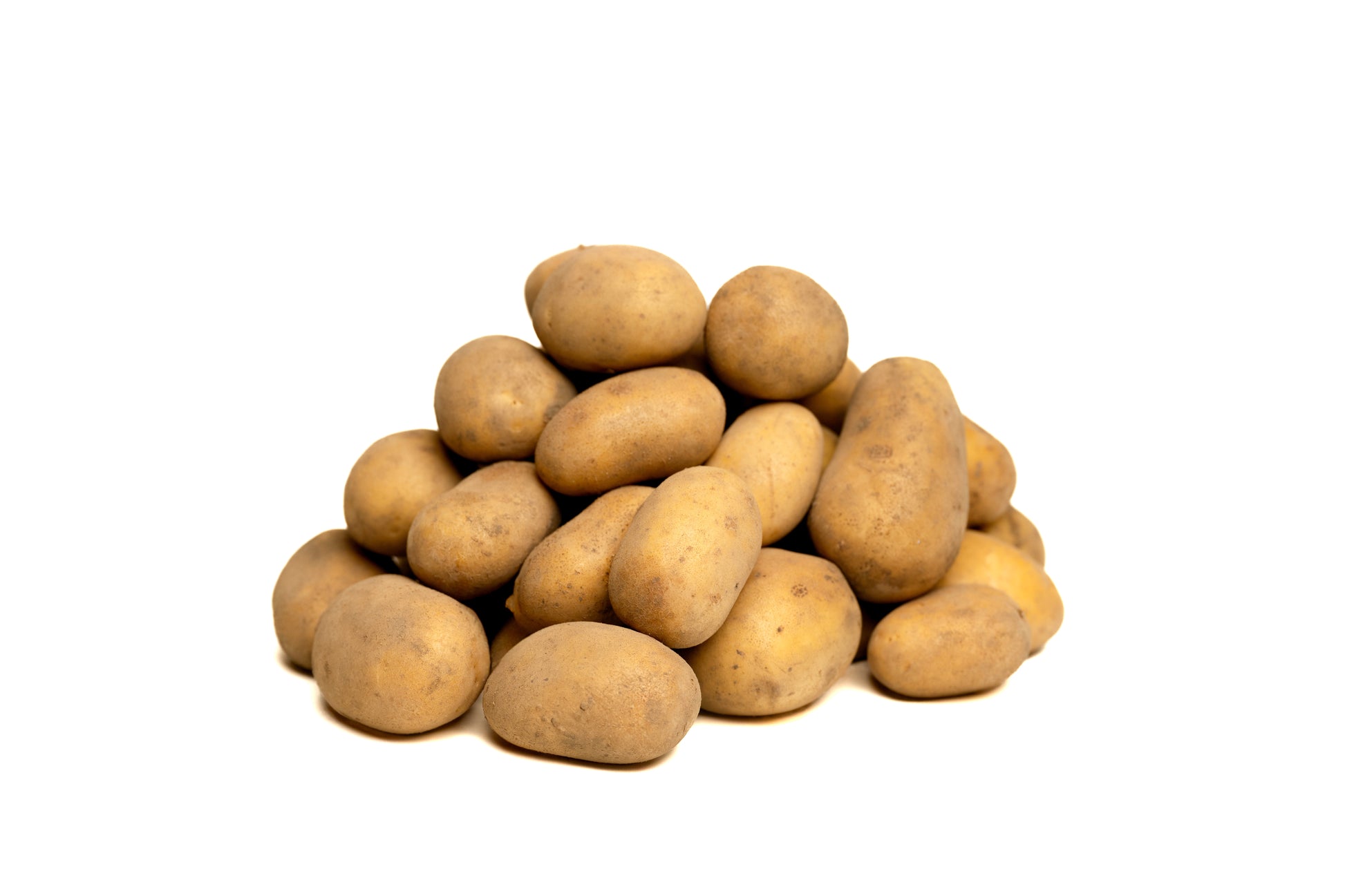 Frisch geerntete Belana-Kartoffeln mit feiner Erdschicht – festkochend, gelbfleischig und aromatisch im Geschmack, perfekt für Kartoffelsalat, Gratins und Beilagen, direkt vom Hof Lenz in Wrestedt.